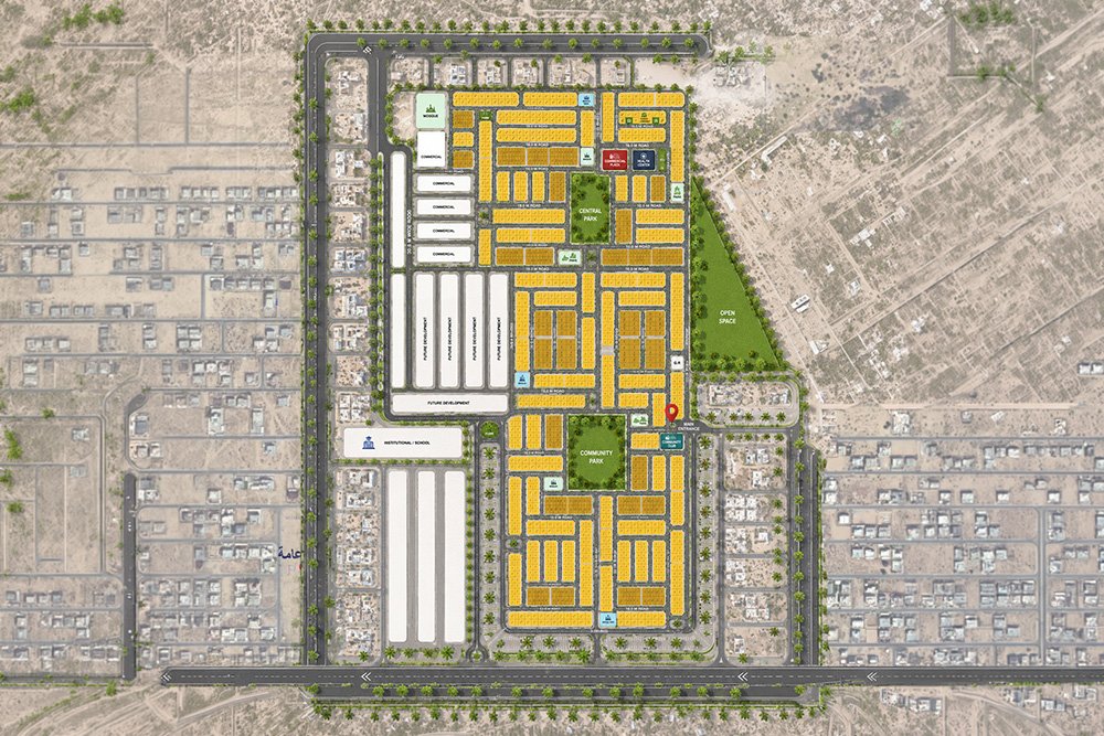 أرض سكنية بمخطط جاهز للبناء – حوشي